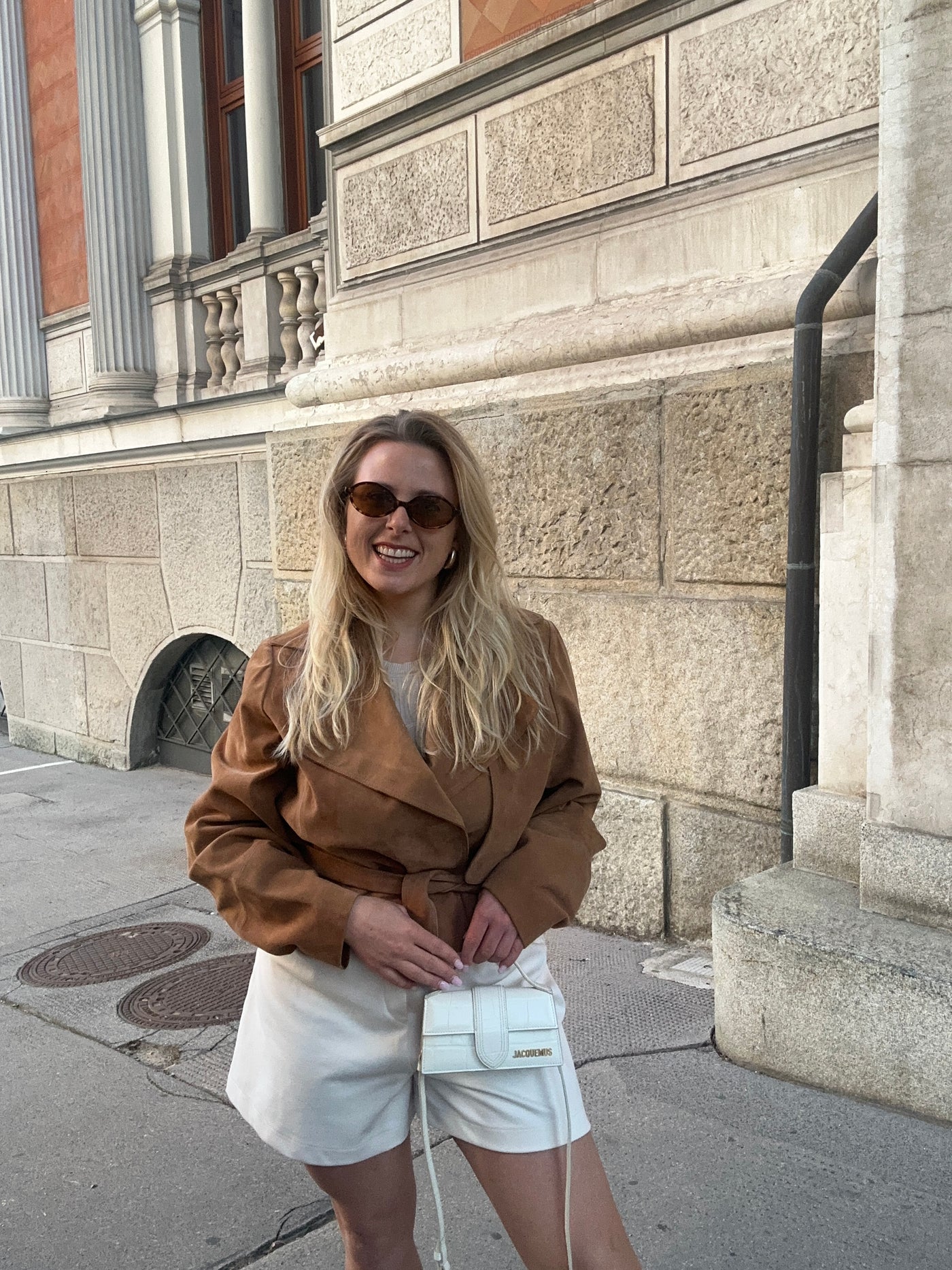 Rauleder Jacke cognac | Damen