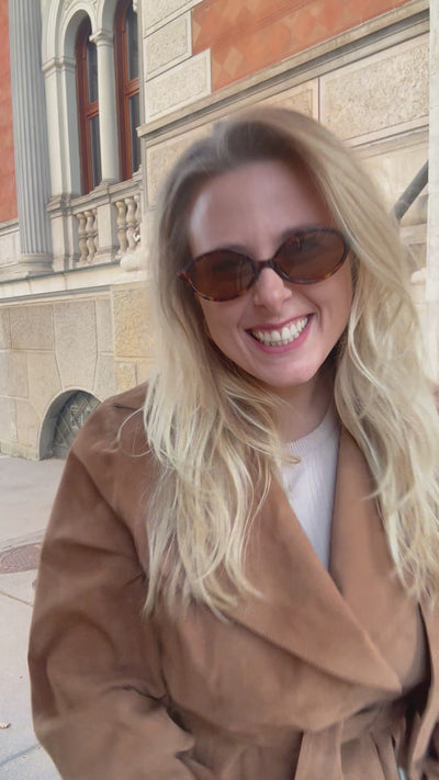 Rauleder Jacke cognac | Damen