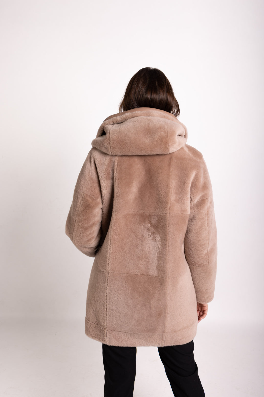 Mantel Parka Beige Mit Fell Outerwear Wintermantel Gefüttert