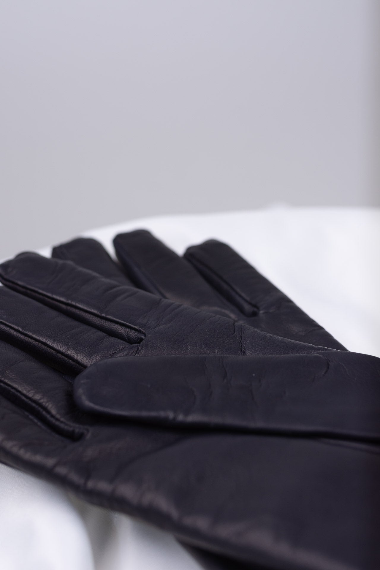 Dark blue leather gloves Elisabeth | ladies 