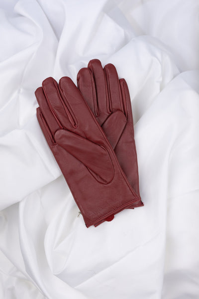 Two-tone leather gloves Amalia | ladies 