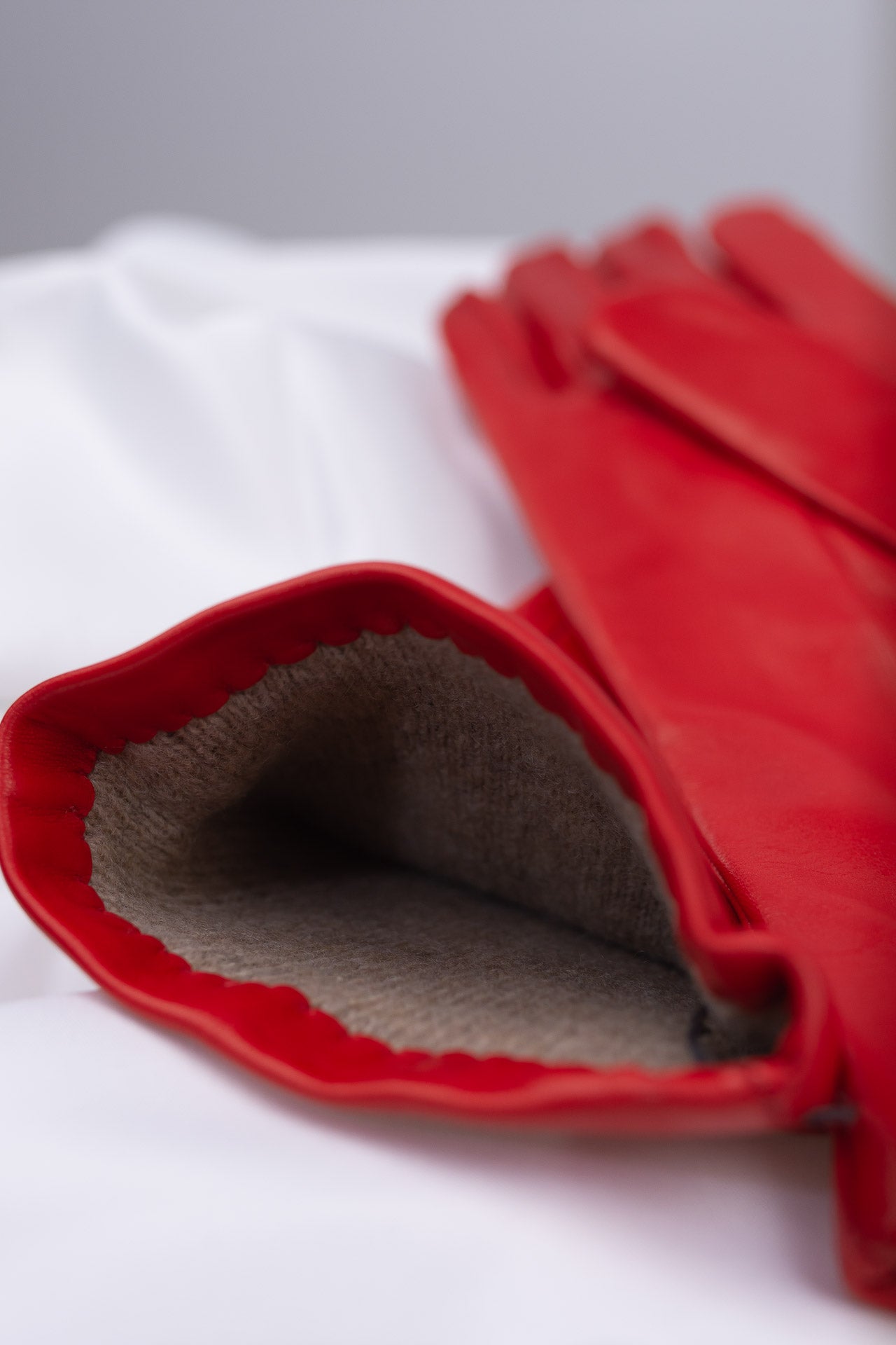 rote lange handschuhe Rote Lederhandschuhe | Damen