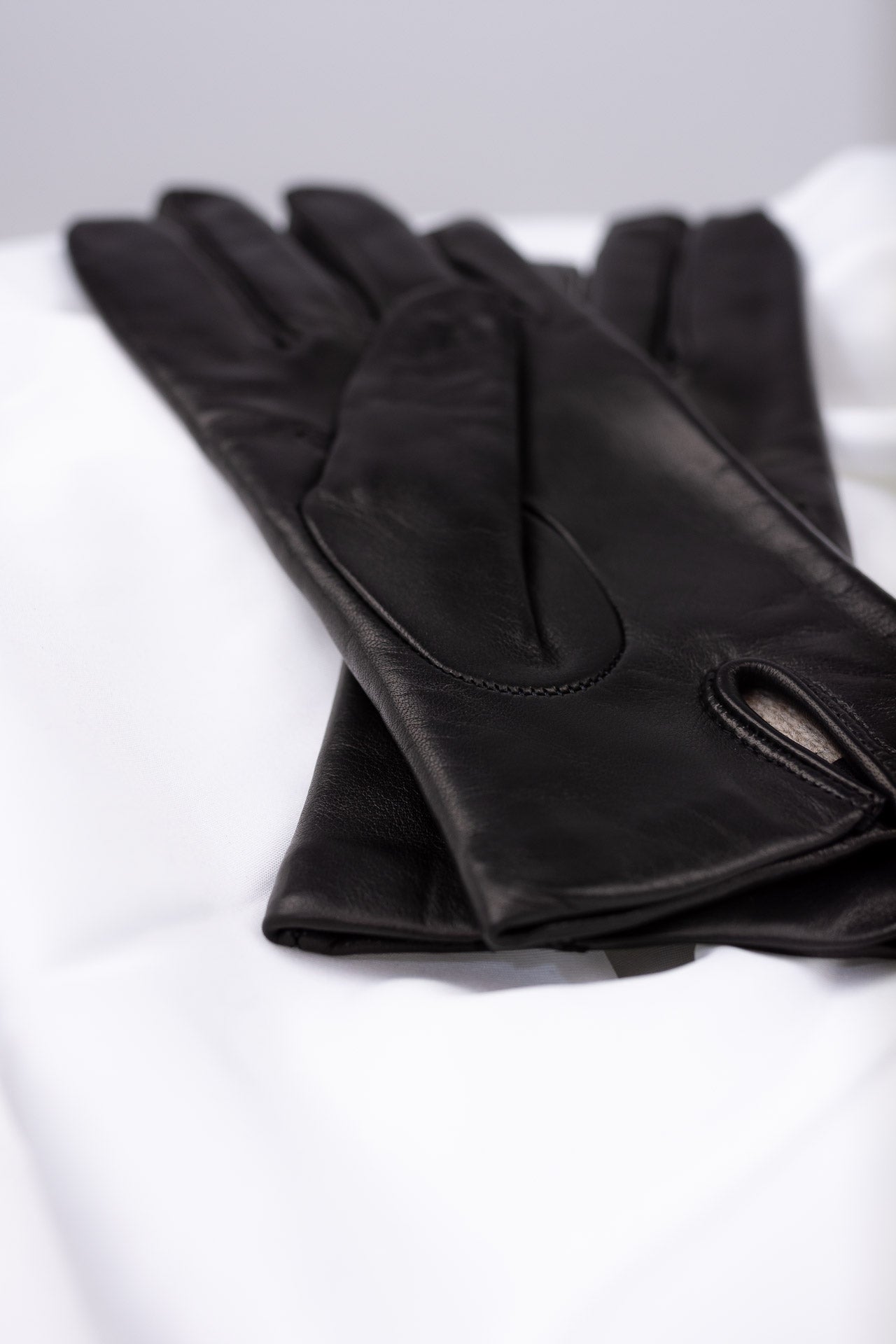 Schwarze Lederhandschuhe Anna | Damen