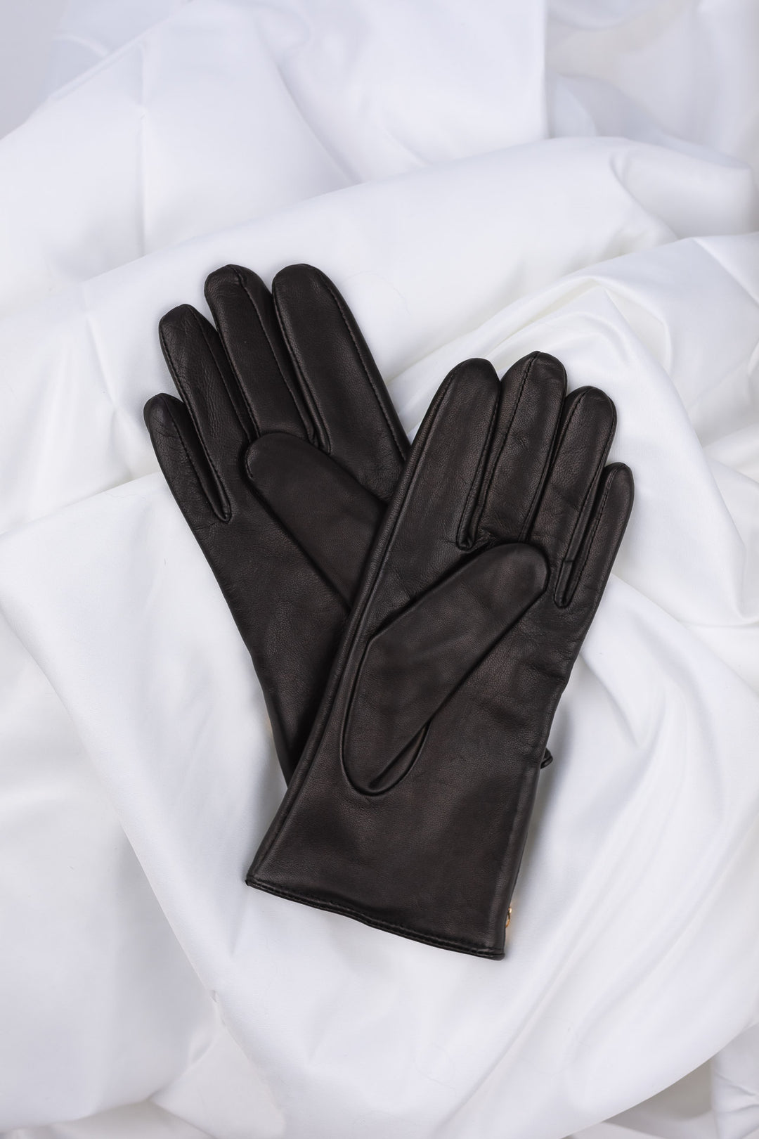 schwarze leder handschuhe Black leather gloves Lilly | Ladies