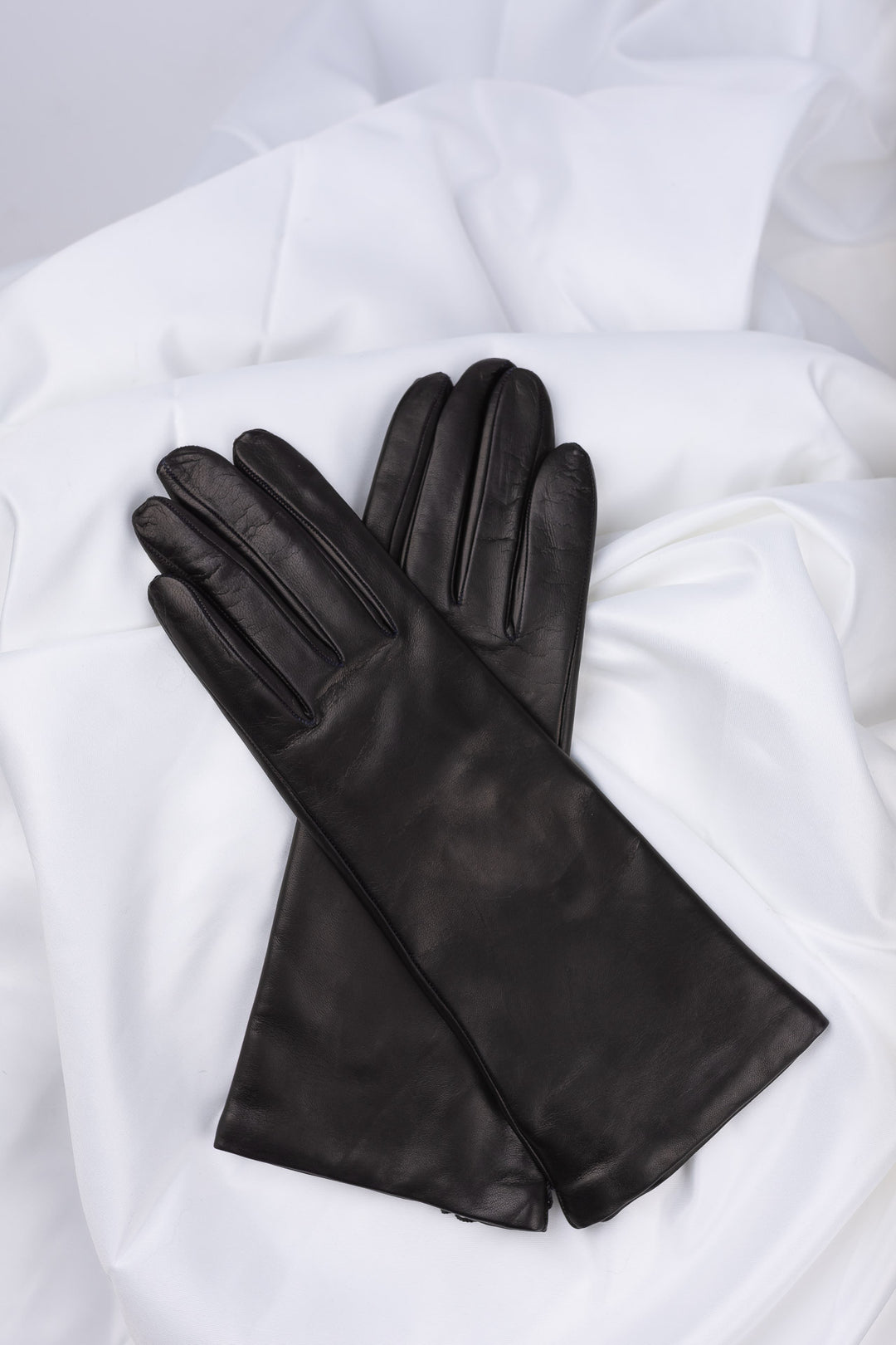 lange handschuhe leder Schwarze Lederhandschuhe Elisabeth | Damen