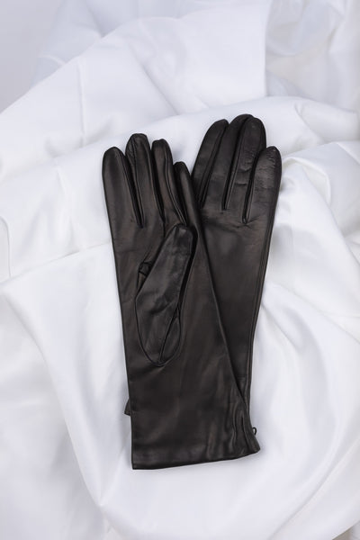 Black leather gloves Elisabeth | ladies 