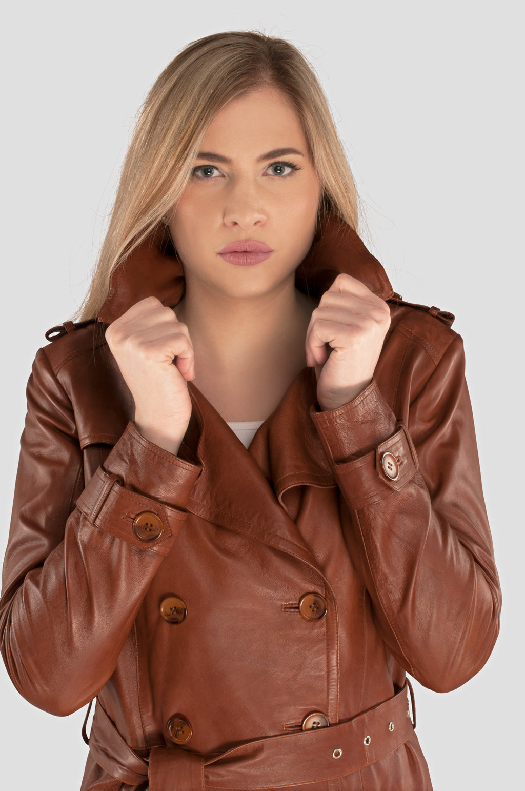 Cognac coat womens best sale